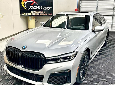 Turbo Tint Cary Window tint Finish white car our work