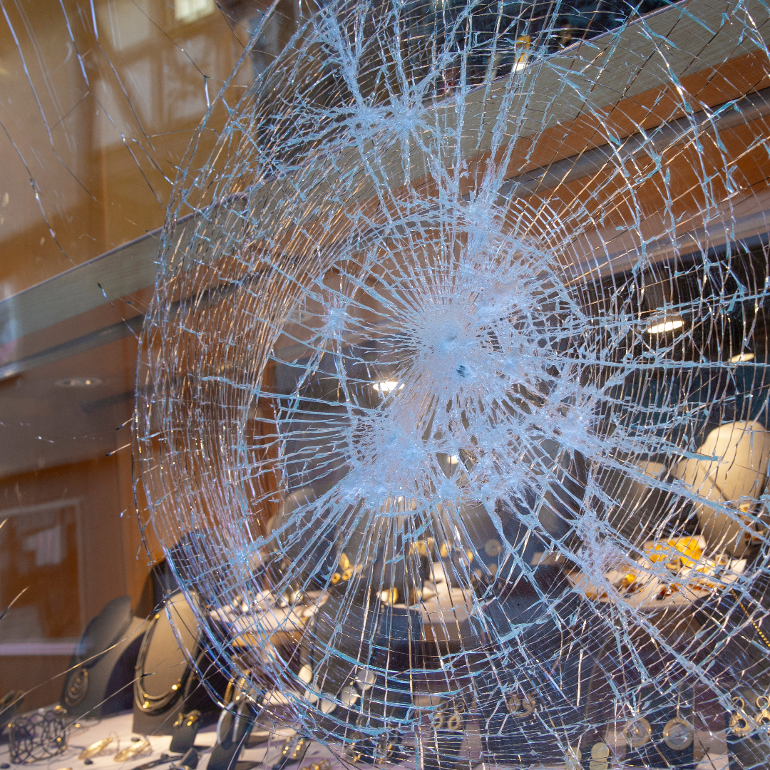broken glass protection with window tint after colorado storms